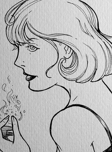 Pen &amp; Ink Flame