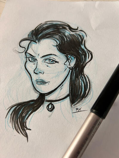 Pen &amp; Ink Gypsy